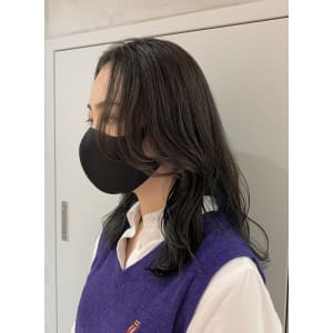 ダークグレージュレイヤーくすみブルーヨシンモリ韓国 - YOKE【ヨーク】掲載中