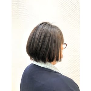 丸みショート/ショートボブ/小顔/ダークアッシュ/40代50 - QUALIS 上福岡店【クオリスカミフクオカテン】掲載中