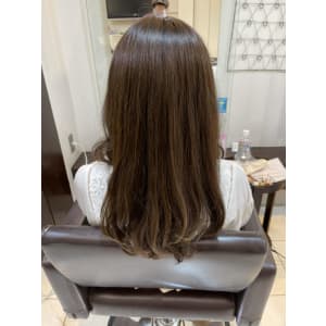 美髪グレージュカラー
