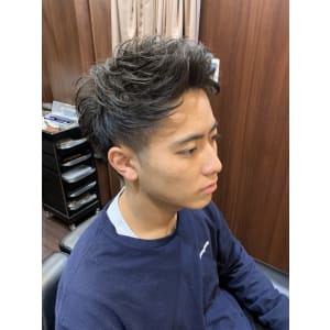 前あげツーブロスタイル/六本木/理容室/乃木坂