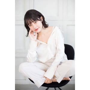 【Totia堀江】濡れ髪セミウェットウェーブ×ココアブラウン