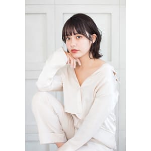 【Totia堀江】濡れ髪セミウェットウェーブ×ココアブラウン