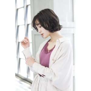 【Totia堀江】春パーマ×外ハネボブ×ミントベージュ