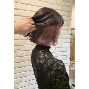 インナーカラーでボブに個性を☆ - 髪質改善&hair grandage 北千住【カミシツカイゼンアンドヘア グランアージュキタセンジュ】掲載中