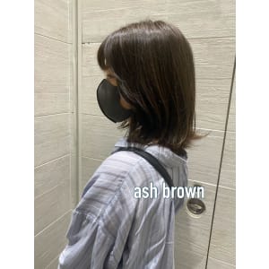 オレンジ赤嫌いな方におすすめ！！！アッシュグレーカラー