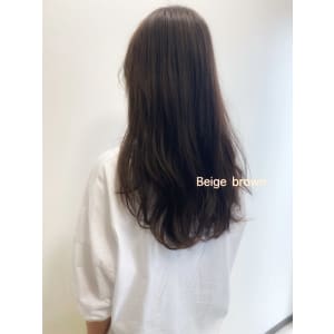 柔らか淡女子必見！！！　くすみベージュブラウンカラー