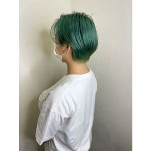 【Reir下北沢】*マニッシュショート+ターコイズグリーン*