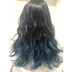 ブルーブラック/グリーン/グラデーションカラー/髪質改善