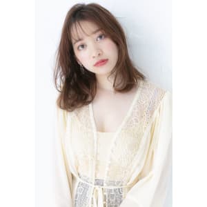透明感エアリーカールミディー