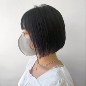 ナチュラル前下がりボブ◎桑原