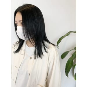 黒髪×インナーカラー