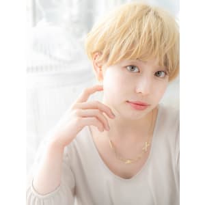 ハイトーンカラー外国人風小顔マッシュヘア ゆるふわカール - mod's hair 上尾【モッズヘア】上尾西口店【モッズヘア アゲオニシグチテン】掲載中