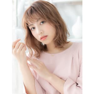 大人かわいいピンクブラウン小顔くびれミディ ピンクベージュ - mod's hair 上尾【モッズヘア】上尾西口店【モッズヘア アゲオニシグチテン】掲載中