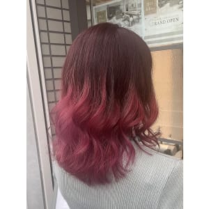 【木下　カラー】グラデーション×ピンク