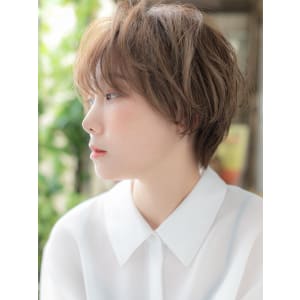 くせ毛風ゆるふわカールショートマッシュヘア　プリカール