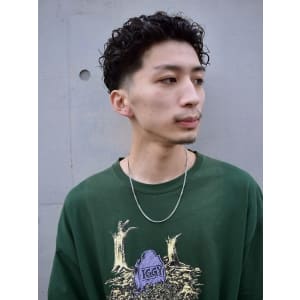 スパイラルローフェードオールバック