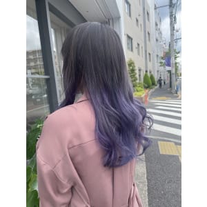 【木下　カラー】バイオレット×グラデーション