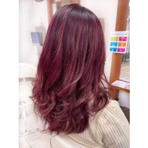 木下　カラー】ダブルカラー×レッドバイオレット