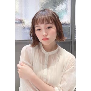 【庭野　スタイル】外はねボブ