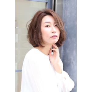 【大人世代にお勧め】ふんわりボブ