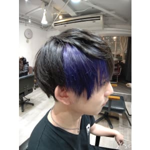 インナーカラー ブルーパープル - bat.hair 渋谷本店【バトヘアーシブヤテン】掲載中