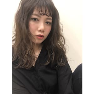 【筧　紗苗】シースルーバングエアリーウェーブ