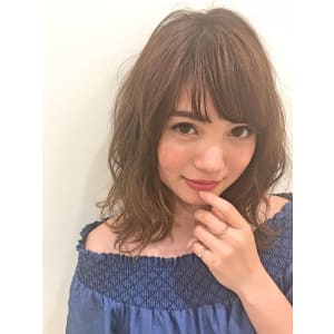 【鶴久彩】フェミニンパーマ