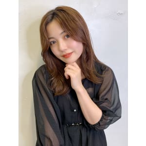 韓国風センターバングくびれヘア