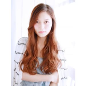 ルーズロングヘアースタイル