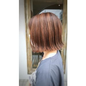 切りっぱなしハイライトカラー