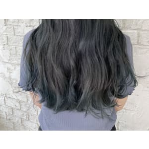 ブルーブラックグラデーション裾ブルーカラー - prize 池袋【プライズ】池袋西口店【プライズ イケブクロ イケブクロニシグチテン】掲載中