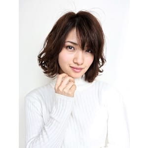 働くミセスに人気のボブパーマ