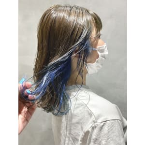 フェイスフレーミング×ブルー