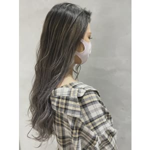 シルバー×バレイヤージュ