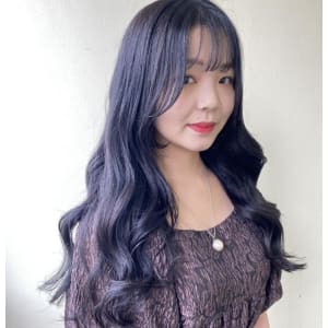 韓国ヘアブルーブラック！