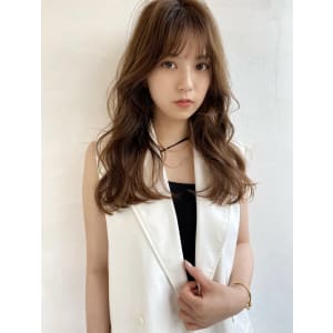 シースルーバング×顔周りレイヤー