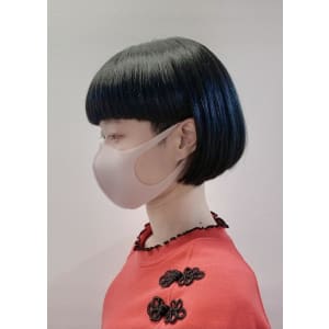* Miik.* ブルーブラック2ブロックボブ