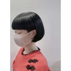 * Miik.* ブルーブラック切りっぱなしボブ