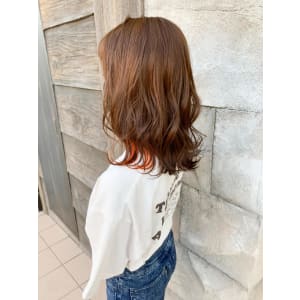 【151e_戸塚】*イヤリングカラー+オレンジ*