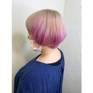 【Reir下北沢】*グラデーションマッシュ+ピンク*