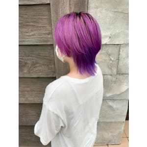 【151e_戸塚】*ウルフボブ+ロイヤルパープル*
