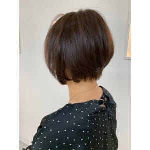 前下がり/ハンサムショート/小顔/ショートボブ/30代40代