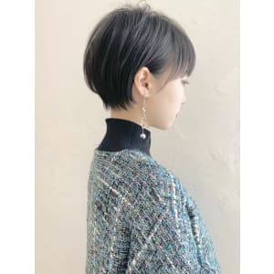 耳掛けマッシュショート