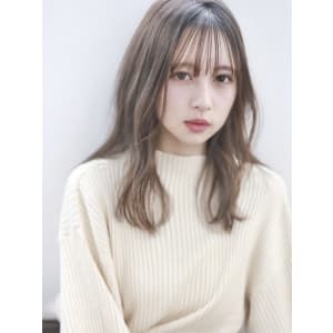 大人可愛いゆるふわ髪　ヌディーベージュ　ムルギョム