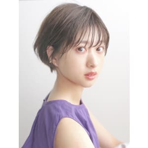 LEMO 束感シースルーショート　暗髪　ラベンダーアッシュ