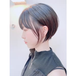 黒髪　丸みショートボブ　春イメチェン