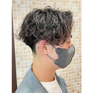 スパイラルパーマ×マッシュ×ツーブロック