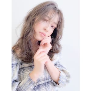  ゆるふわコテ巻き韓国風ウェーブパーマ