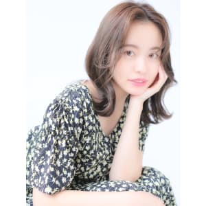  センターパート×韓国クラシカルロング