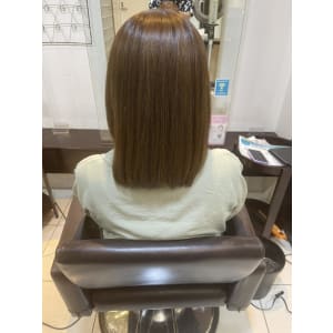 ブリーチなしハイトーン美髪カラー